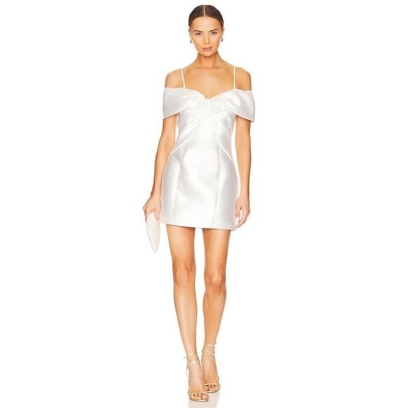 Elliatt Espousal Mini Dress in Ivory Bridal Shower Bachelorette size M NWT$220 - Picture 1 of 7